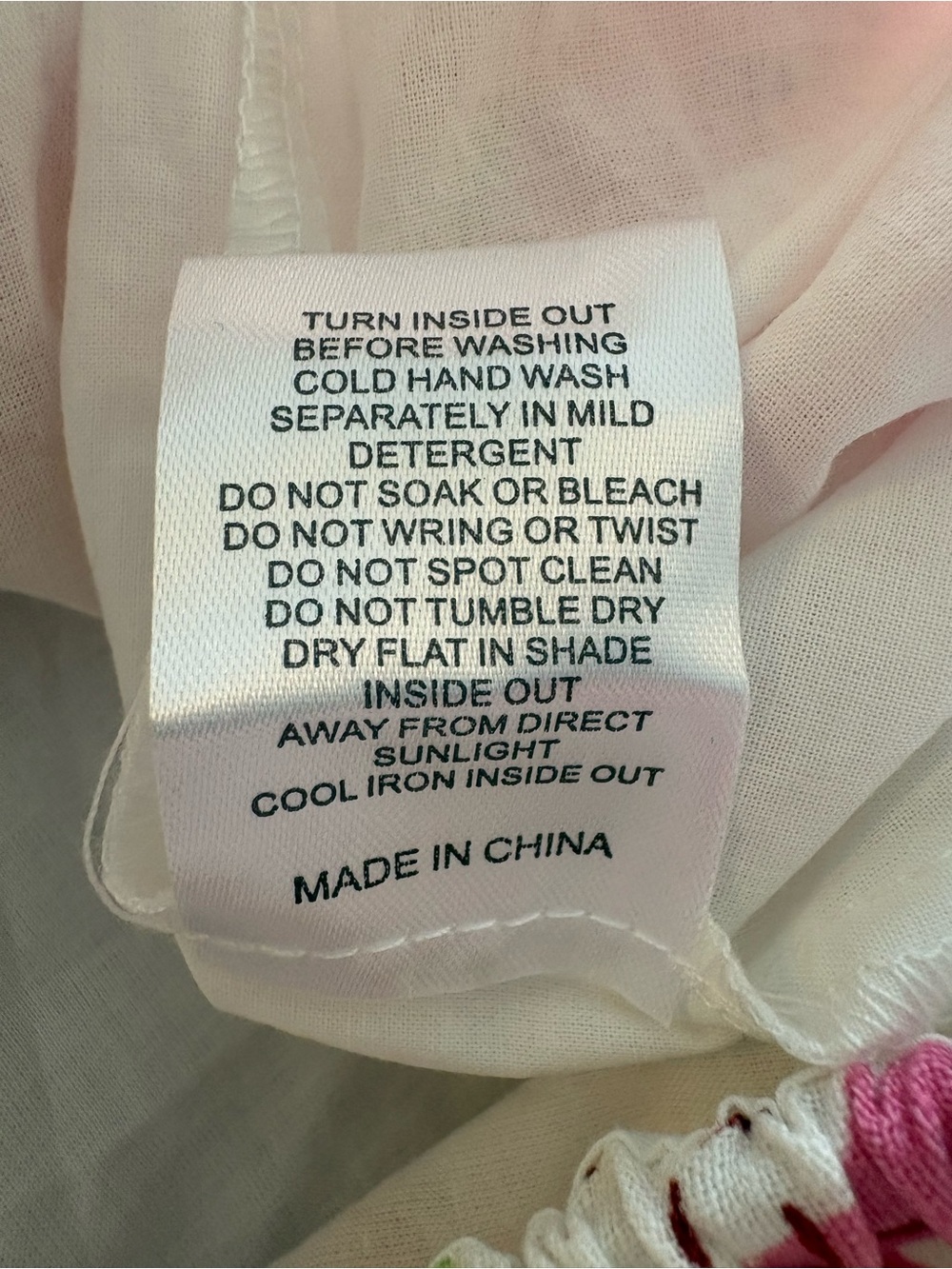 SABO Linen Pink & White Printed Cutout Romper with Tie Waist - Picture 10 of 10